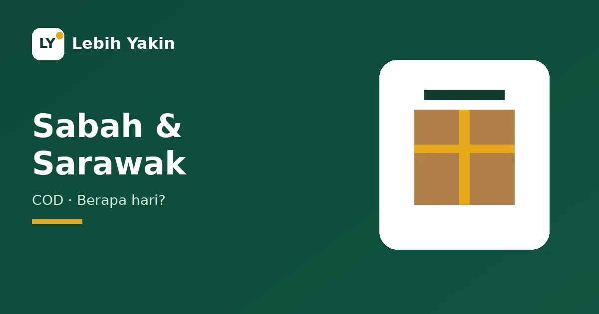 Parcel box icon for an article on COD delivery to Sabah and Sarawak